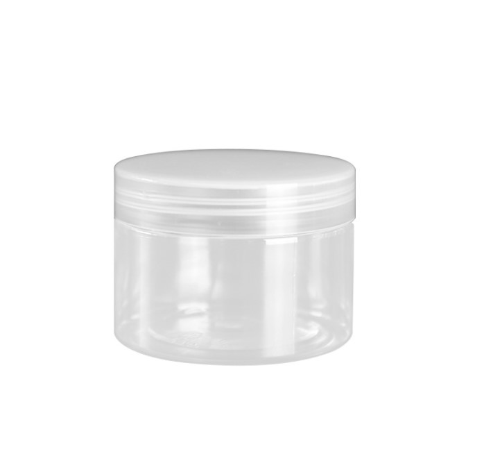 30ml 50ml 60ml 80ml 100ml 120ml clear plastic PET jar plastic jar with aluminium lid and transparent inner seal