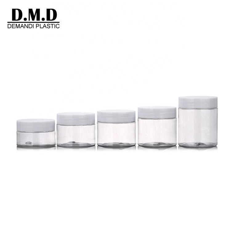 30ml 50ml 60ml 80ml 100ml small neck empty clear 47# plastic PET jar with lid