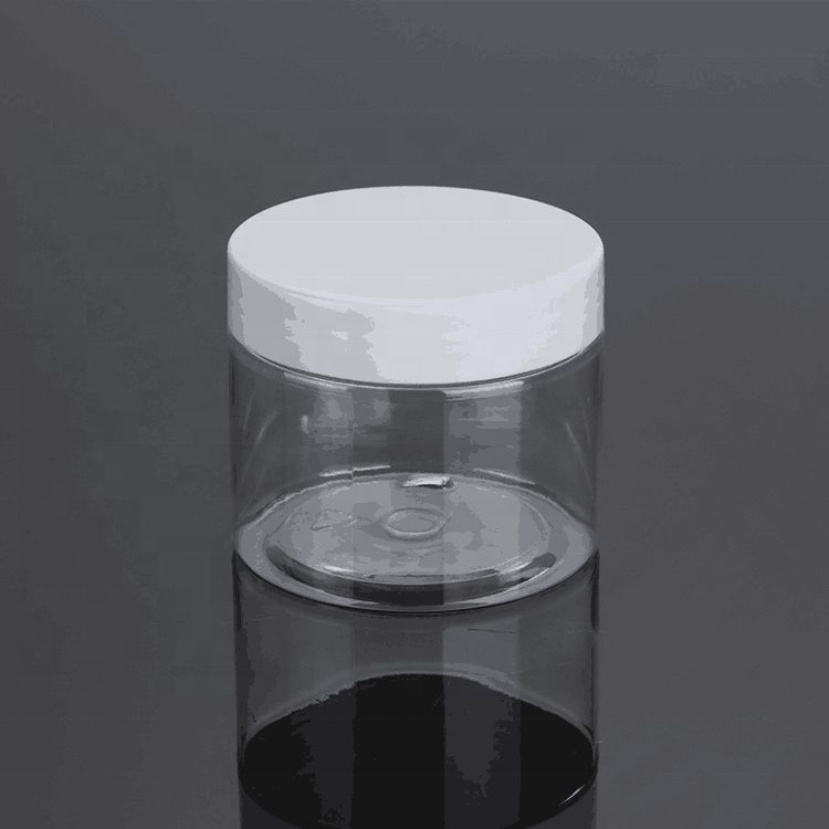 30ml 50ml 60ml 80ml body butter jars cosmetic packaging clear pet plastic jar with plastic lid