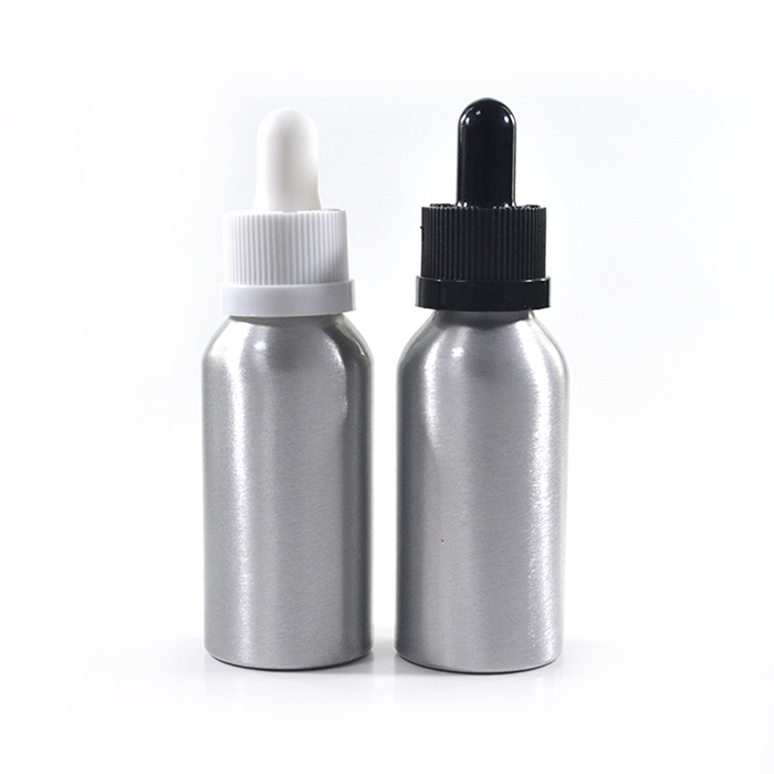 30ml 50ml 60ml primary color aluminum dropper bottle with childproof lid