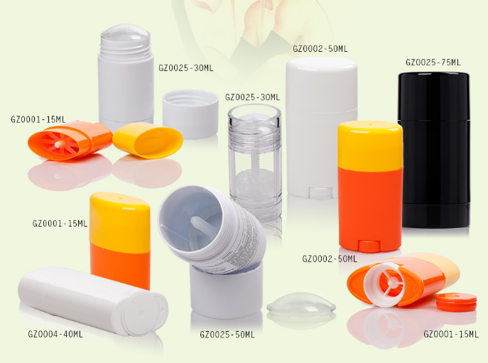 30ml 50ml 70ml PP AS winder bottle round deodorant stick container for antiperspirant