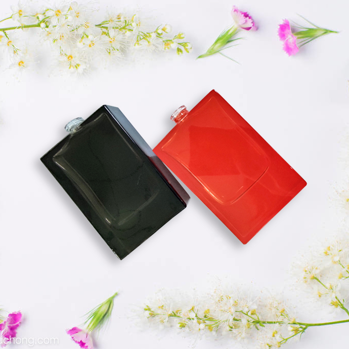 30ml 50ml 70ml simple rectangle design men women brand perfume bottle with cap