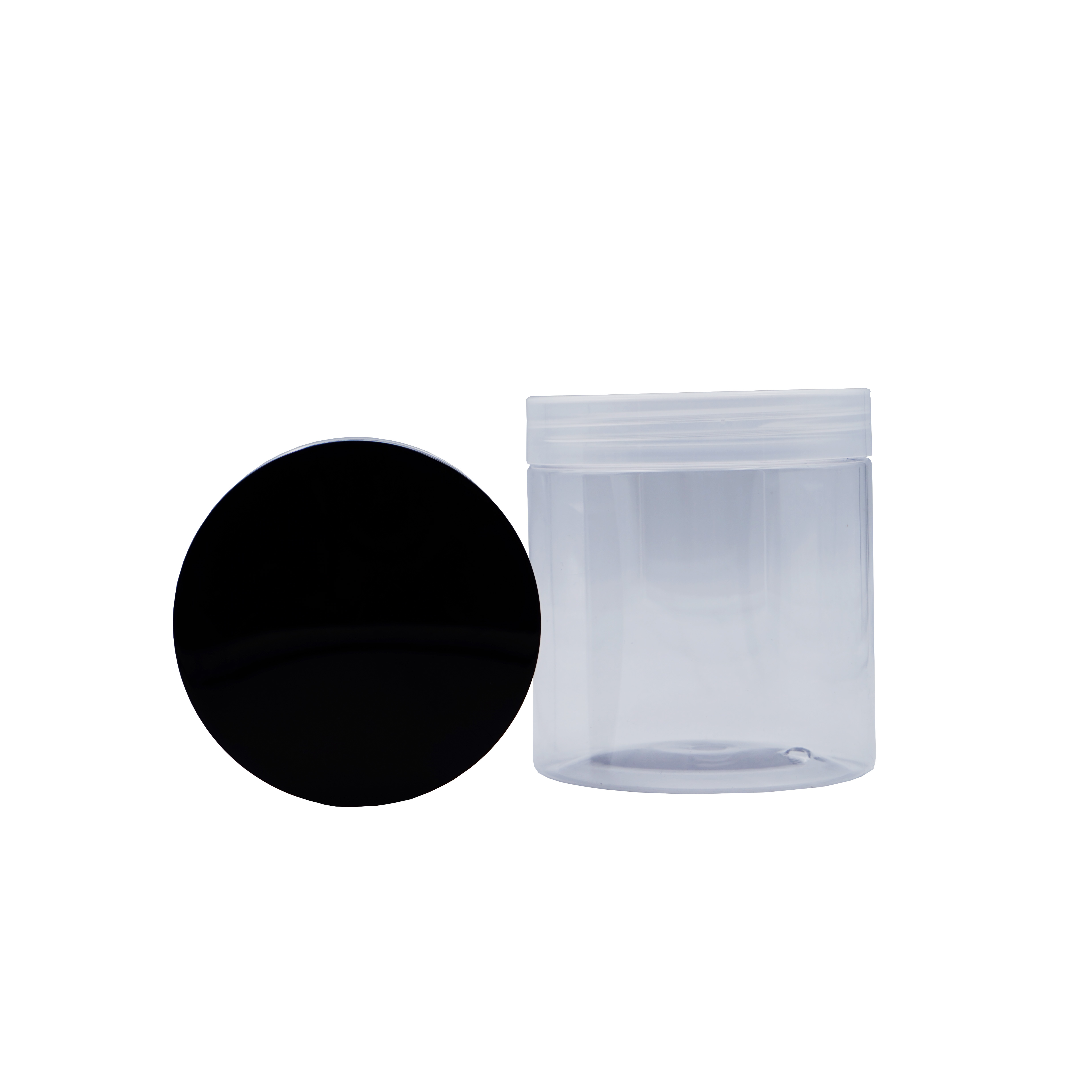 30ml 50ml 80ml 100ml 120ml 150ml 180ml 200ml 250ml 300ml 16oz plastic jar with transparent white black aluminum gold lid