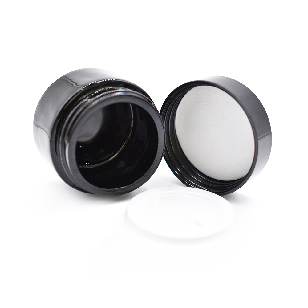 30ml 50ml 80ml 100ml 120ml 150ml 200ml 250ml black cosmetic jar and cream jar