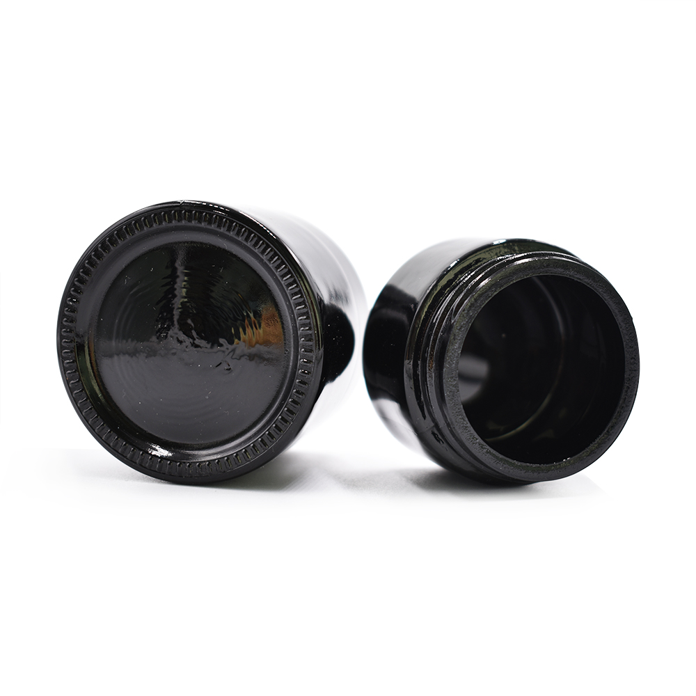 30ml 50ml 80ml 100ml 120ml 150ml 200ml 250ml black cosmetic jar and cream jar