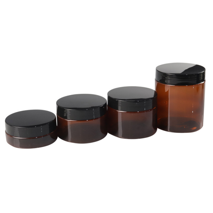 30ml 50ml 80ml 100ml 120ml 150ml 200ml Custom Amber Black Pet Food Cosmetic Jar with Aluminum Lids