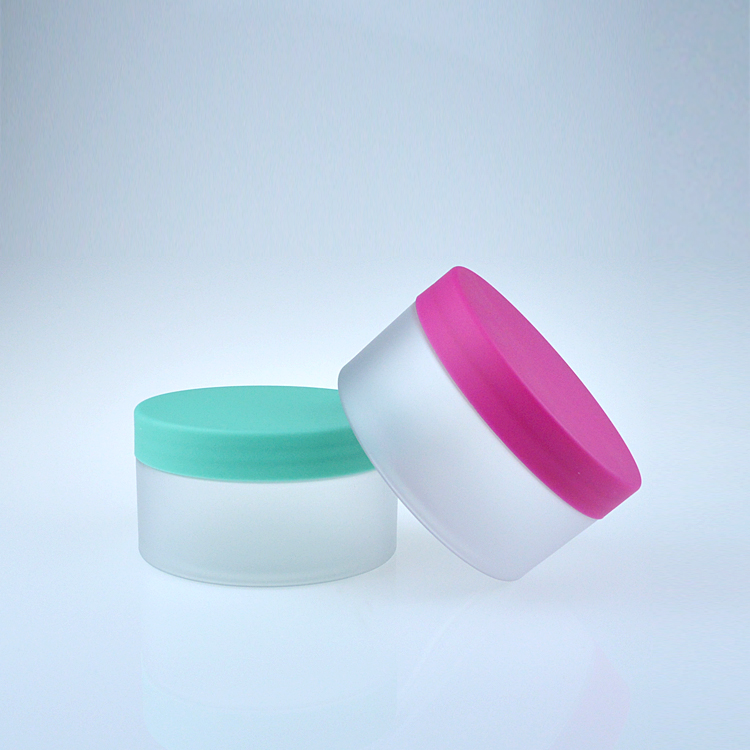 30ml 50ml 80ml 100ml 120ml 200ml 250ml 500ml cosmetic packaging clear amber black frosted pet plastic jar with plastic lid