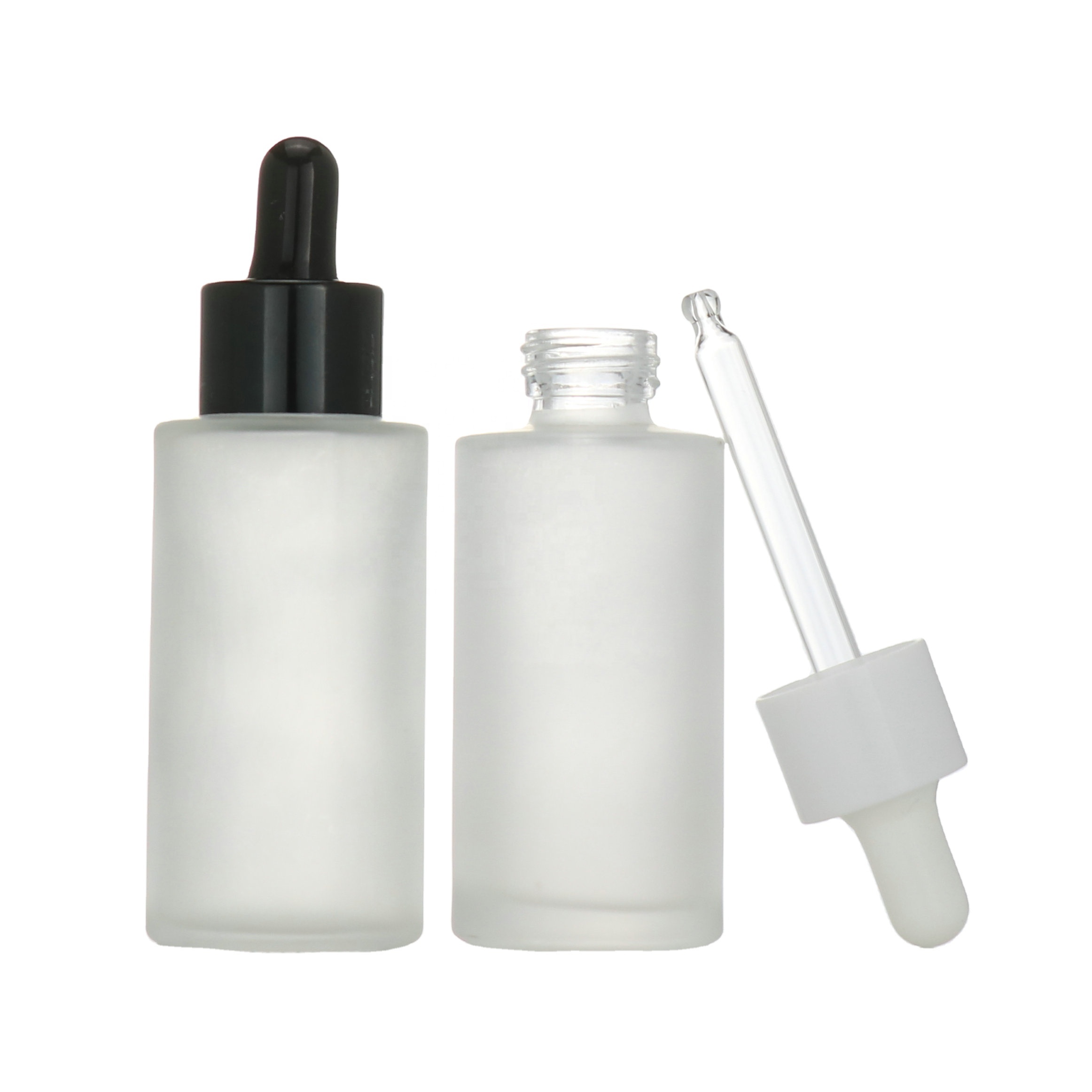 30ml 50ml 80ml 100ml 120ml Cosmetic Glass Dropper Serum Bottle Lotion Pump Bottle For Skin Care Packaging
