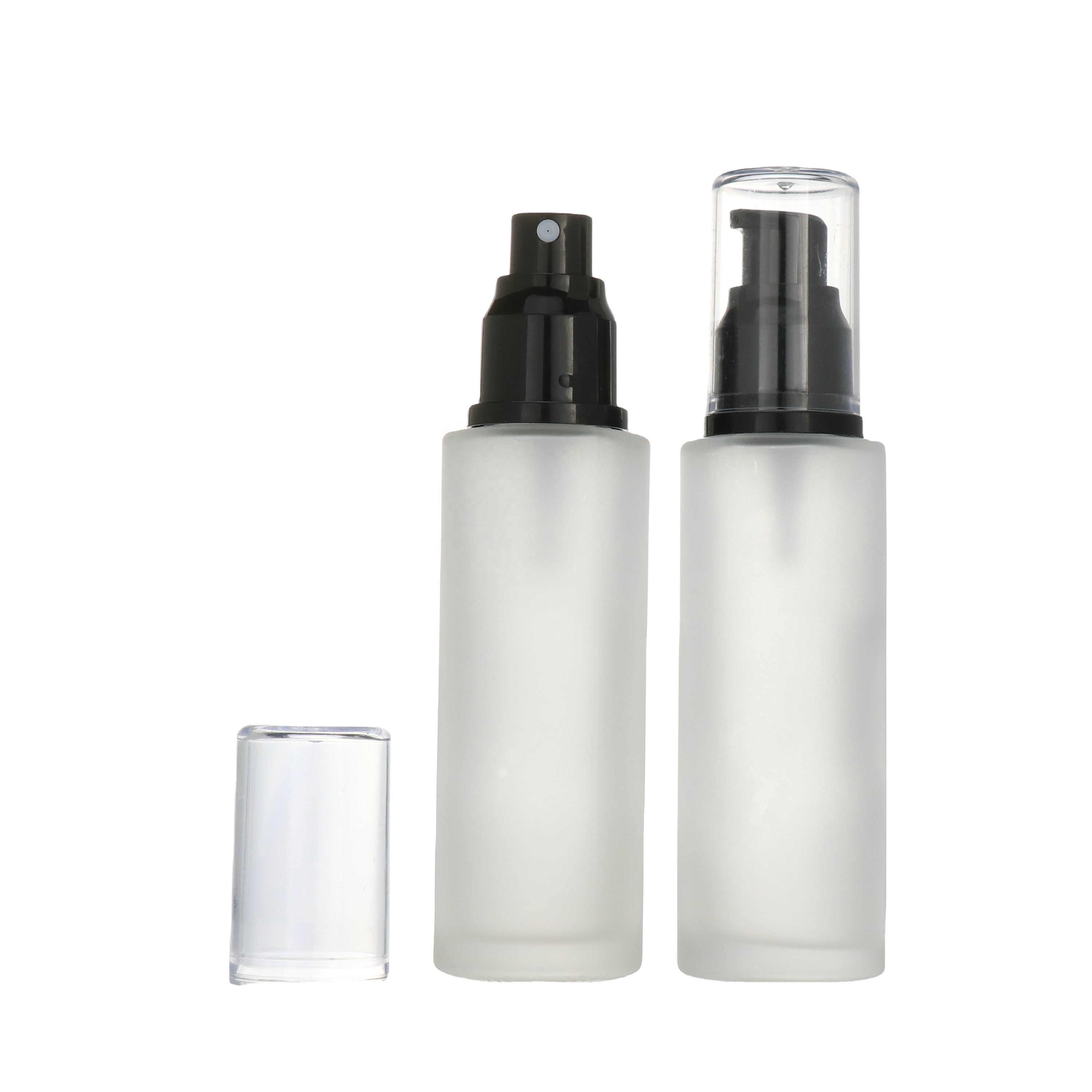 30ml 50ml 80ml 100ml 120ml Cosmetic Glass Dropper Serum Bottle Lotion Pump Bottle For Skin Care Packaging
