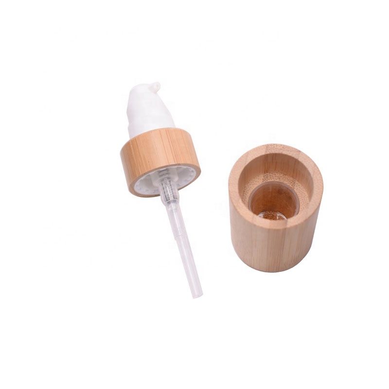 30ml 50ml 80ml 100ml 120ml clear frosted empty bamboo glass lotion bottle