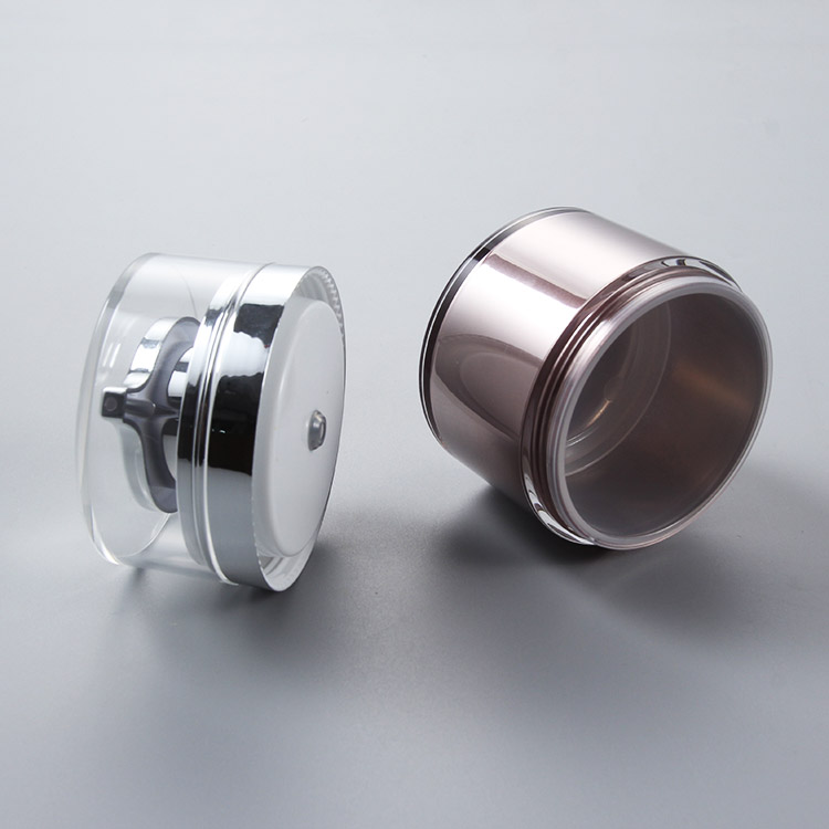 30ml 50ml 80ml skincare packaging airless cosmetic jar luxury acrylic with custom logo