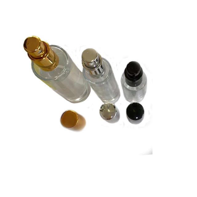 30ml 50ml 85ml 100ml Tubular Shape Luxury Clear Empty Perfume Bottle Pump Frosted Glass Sprayer Bottles