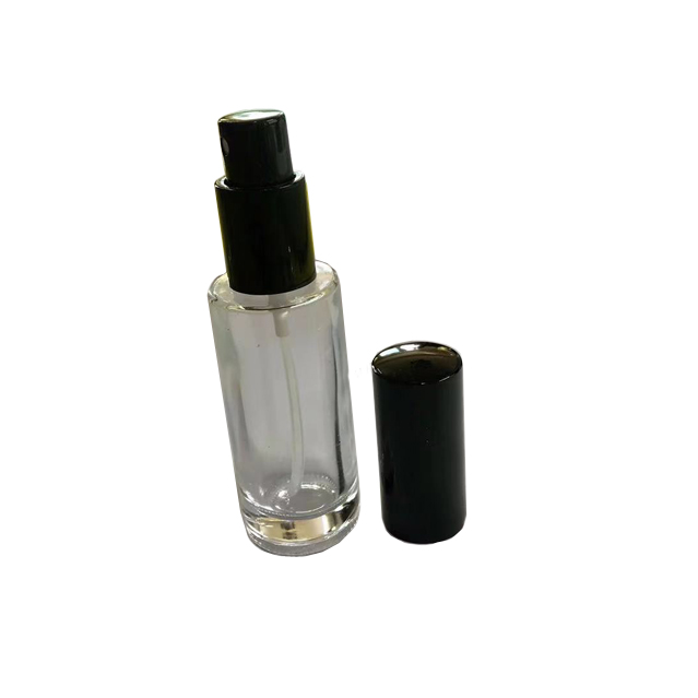 30ml 50ml 85ml 100ml Tubular Shape Luxury Clear Empty Perfume Bottle Pump Frosted Glass Sprayer Bottles