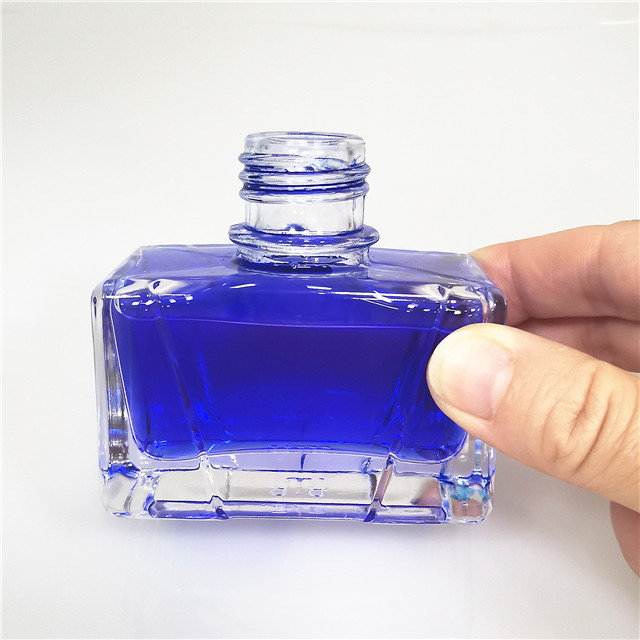 30ml 50ml Antique empty glass ink bottles pot with black lid