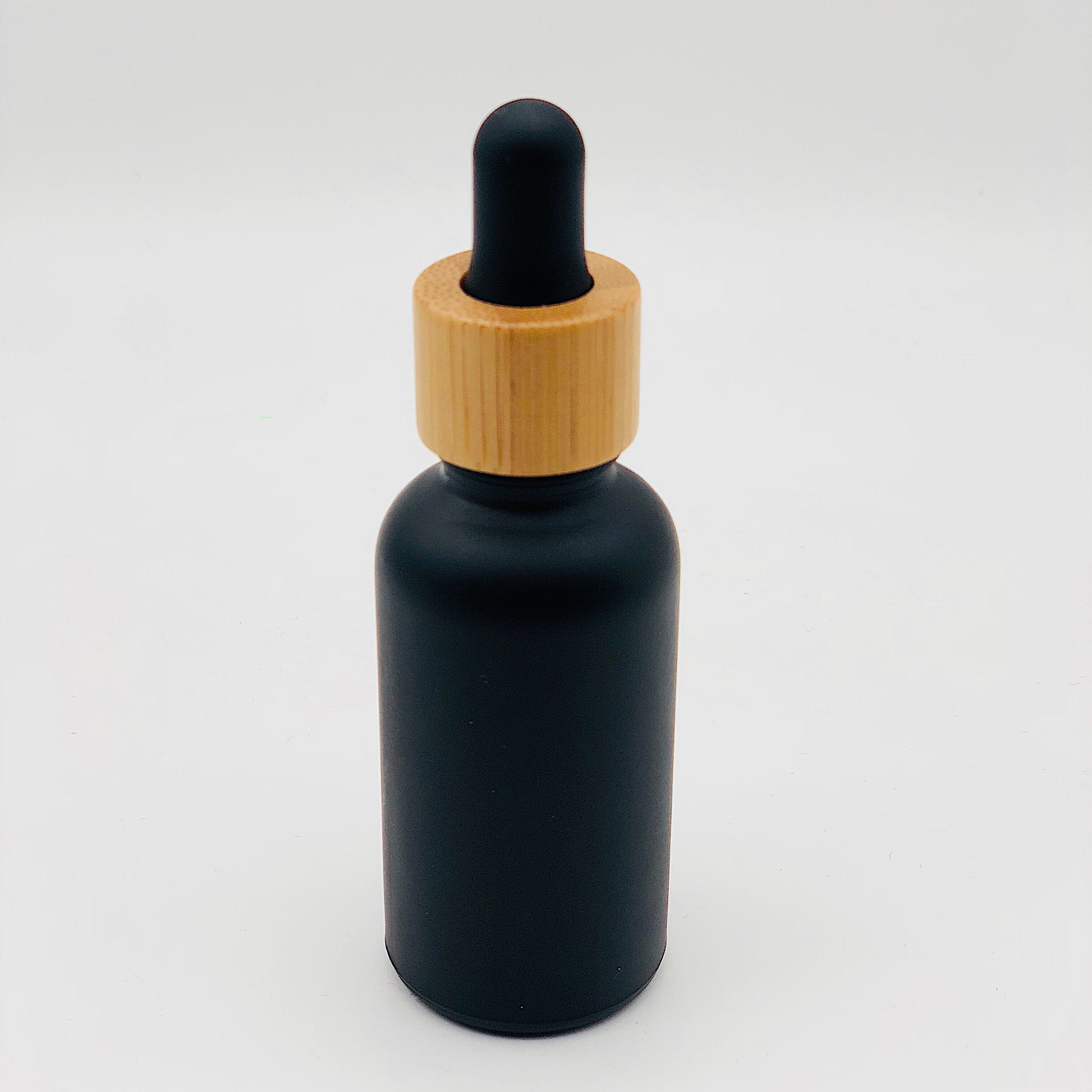 30ml 50ml Black Frosted Cosmetic Glass Dropper Bottle
