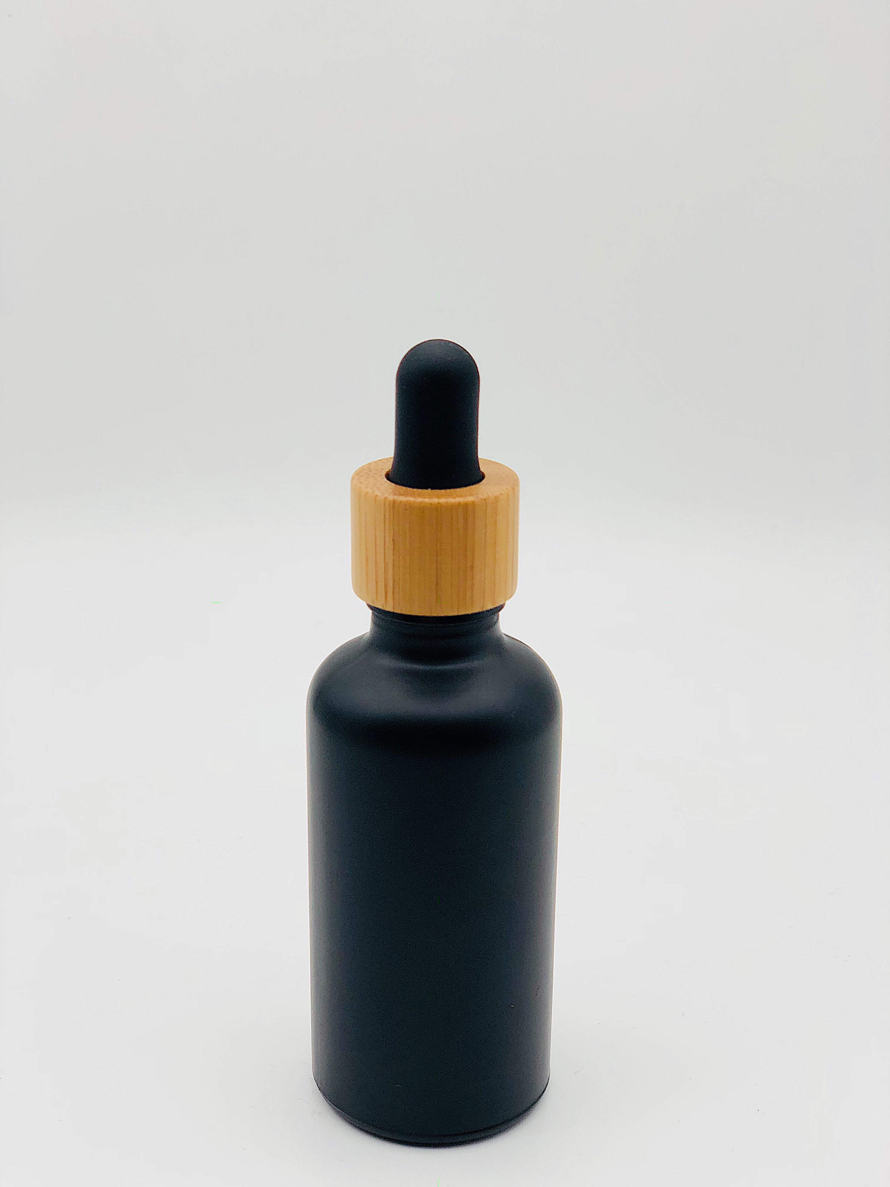 30ml 50ml Black Frosted Cosmetic Glass Dropper Bottle