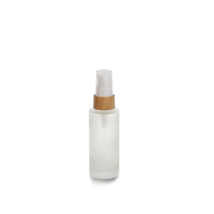 30ml 50ml Cosmetic Airless Pump Empty Glass Cream Bottle