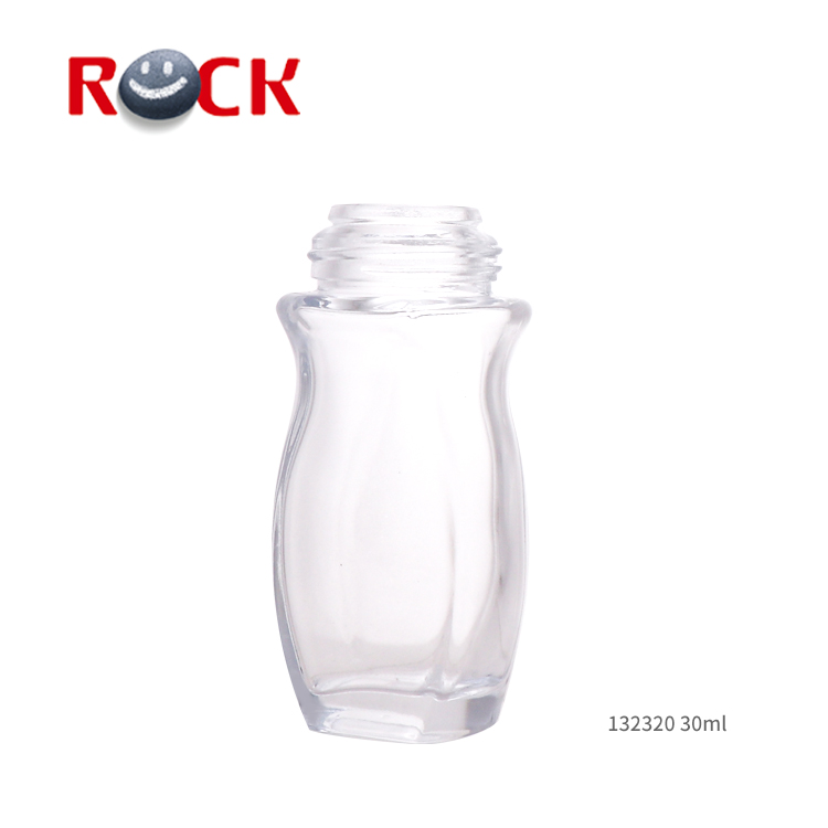 30ml 50ml Glass Roll on Bottles Skin Care Cream Screen Printing Personal Care for Deodorant with Electroplate Cap