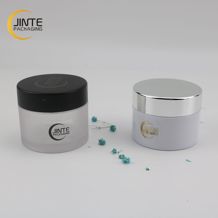 30ml 50ml PETG Container Frosted Body with Matte black or Glossy black cap for glitter products