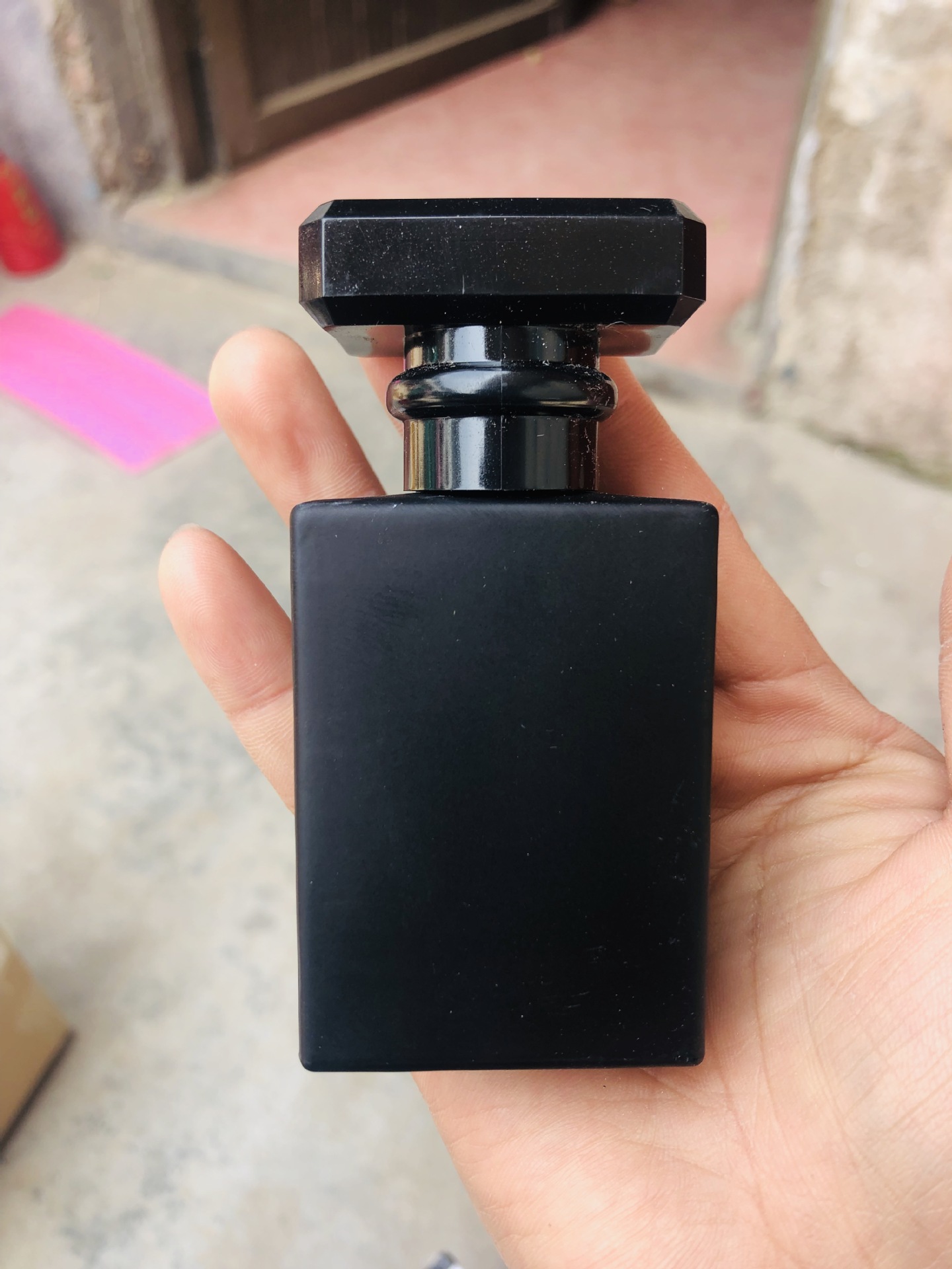 30ml 50ml Rectangle Empty Crystal Mens Elegant Black Perfume Spray Glass Bottle