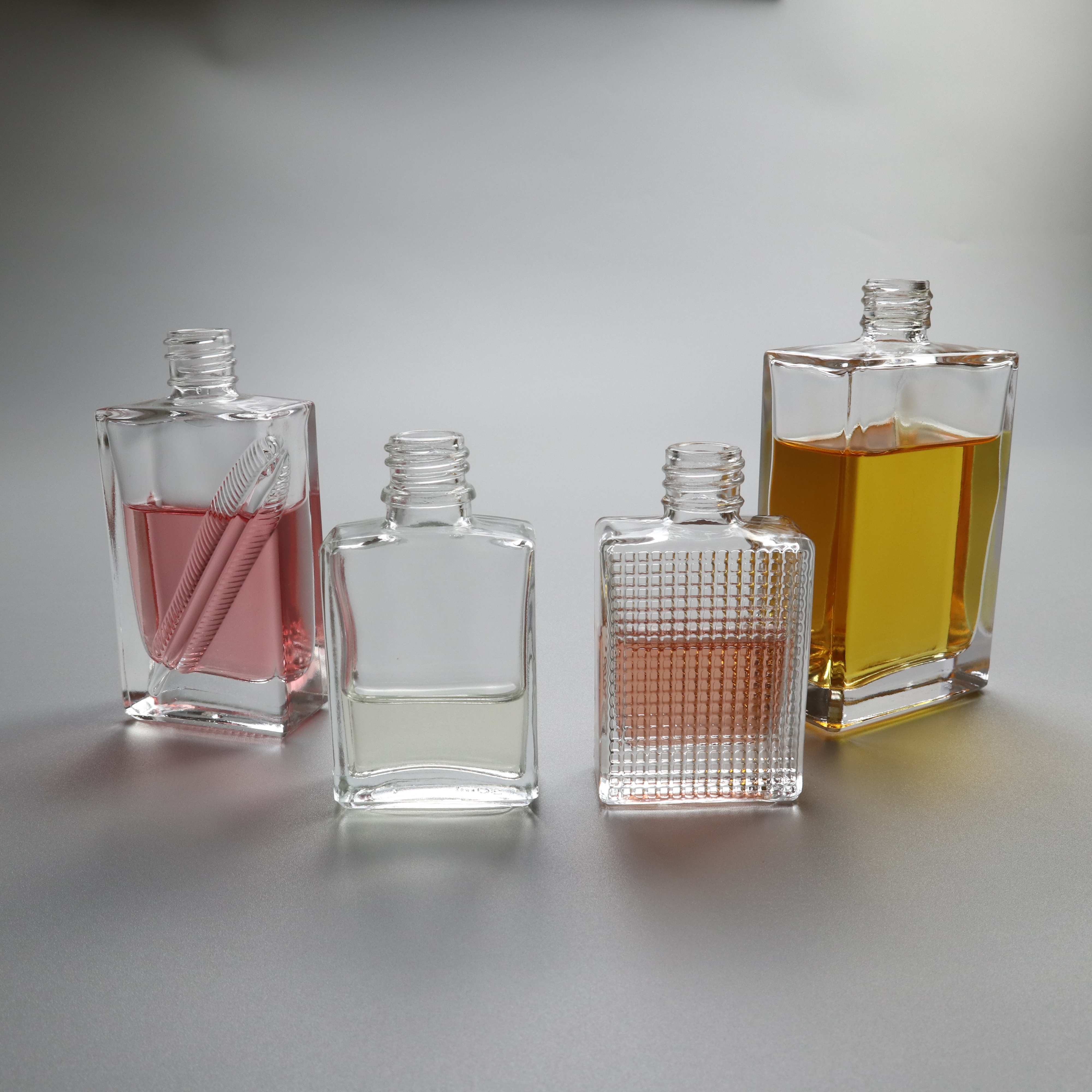 30ml 50ml Rectangular Square Packaging Spray Perfume Glass Bottle