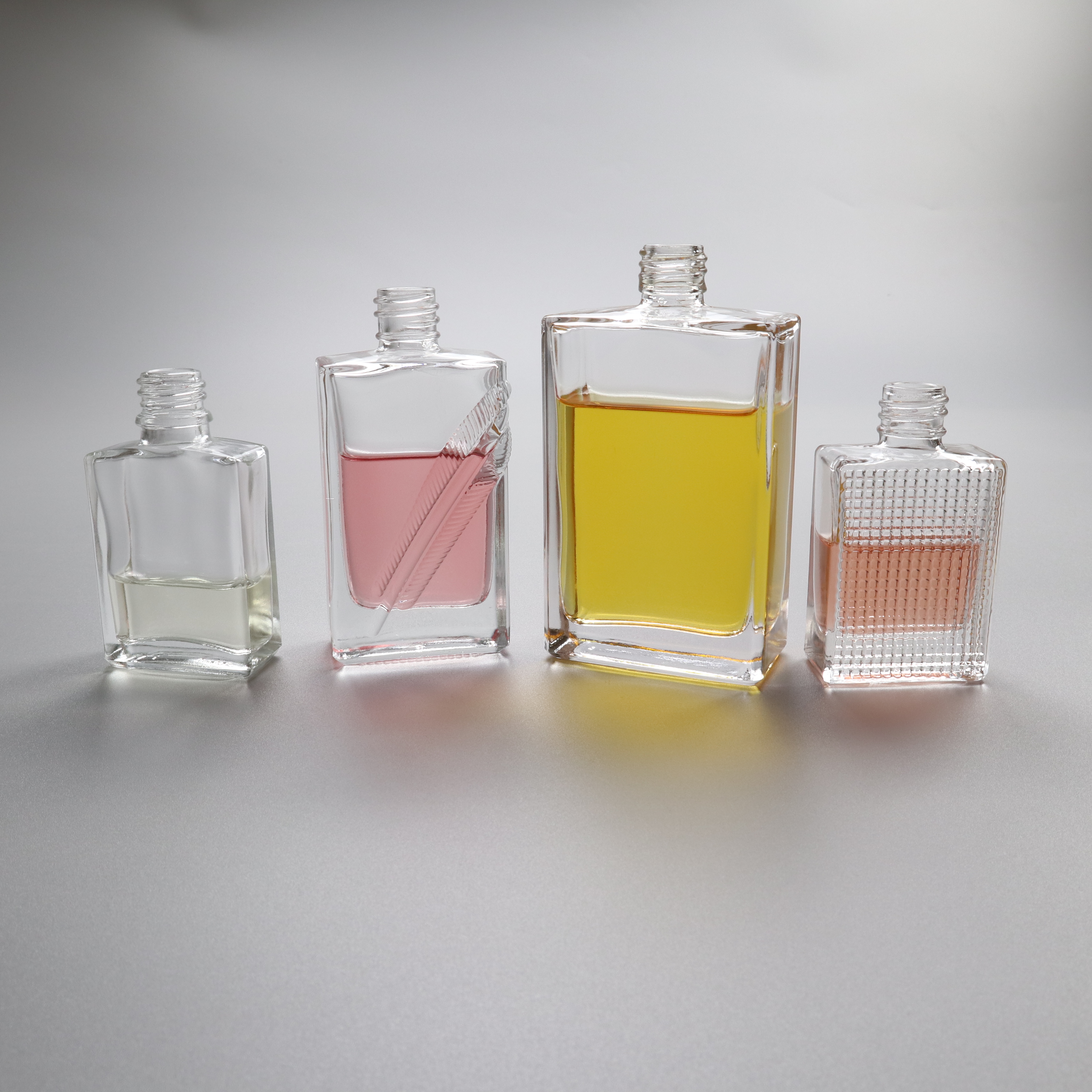 30ml 50ml Rectangular Square Packaging Spray Perfume Glass Bottle