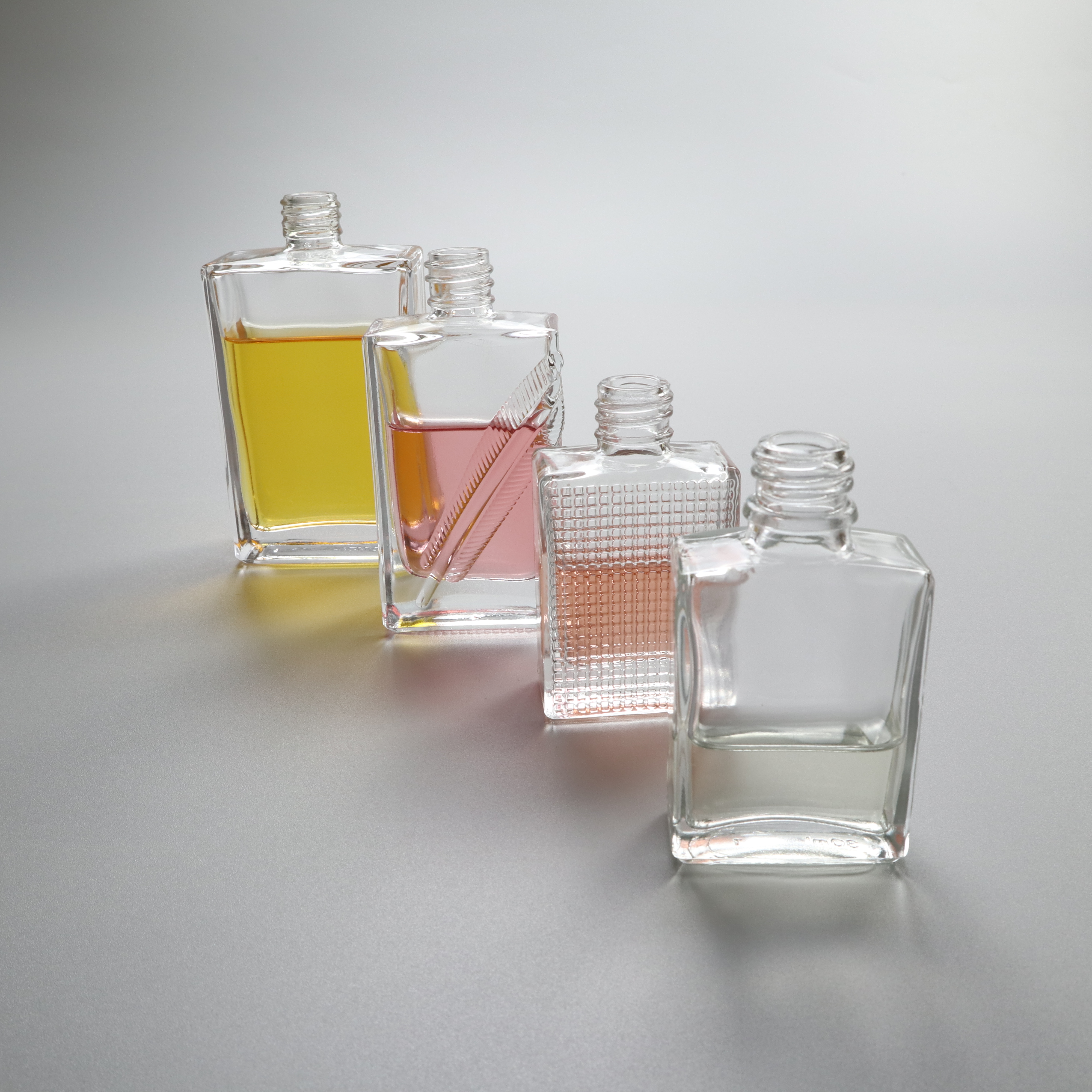 30ml 50ml Rectangular Square Packaging Spray Perfume Glass Bottle