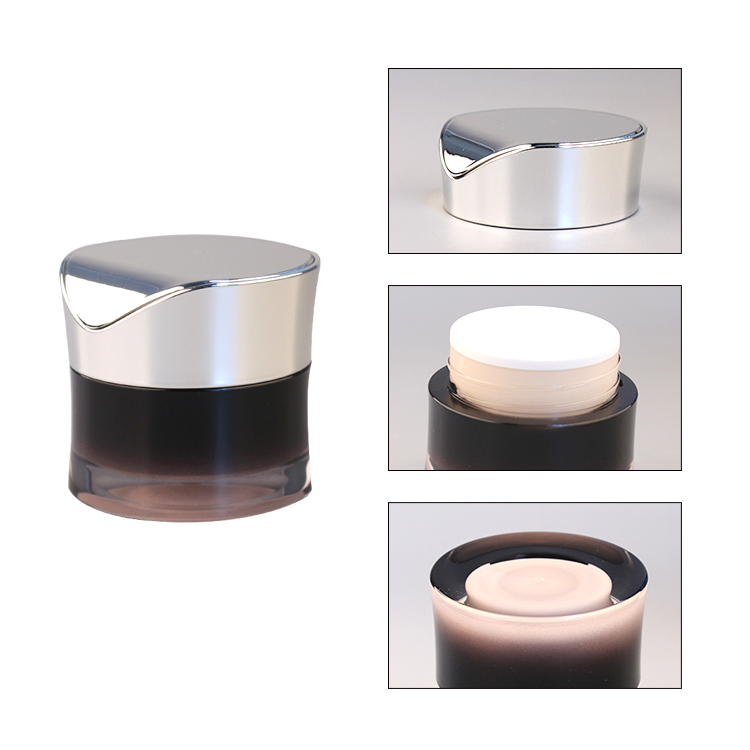 30ml 50ml Wholesale Containers Luxury Face cream jars Plastic cosmetic Acrylic cream Jar