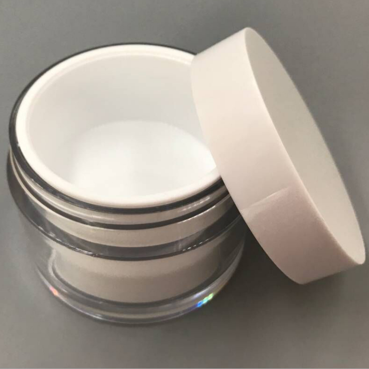 30ml  50ml acrylic cosmetic jar double wall plastic cream jar