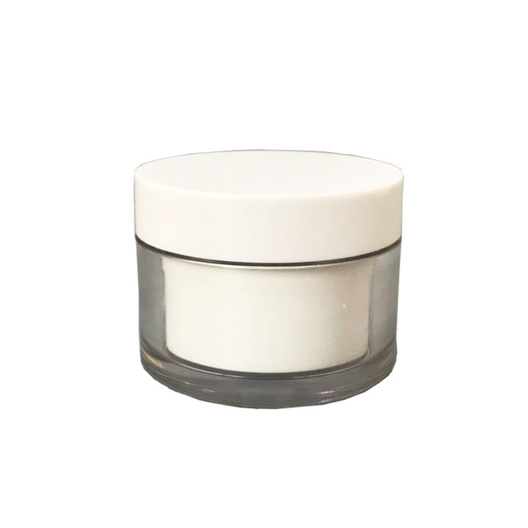 30ml 50ml acrylic cosmetic jar double wall plastic cream jar