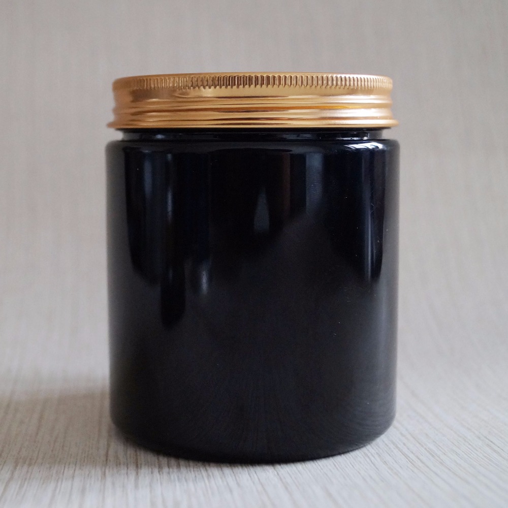 30ml 50ml amber black plastic jars with aluminum lids for hair mask cosmetic packaging clear amber black pet plastic cream jar