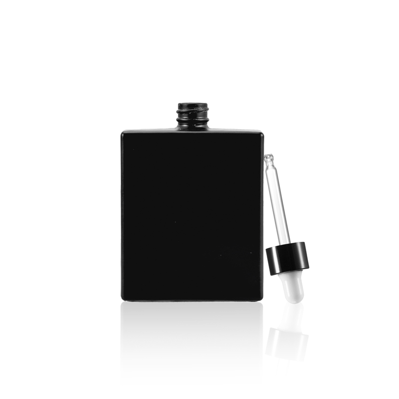 30ml 50ml  black glass dropper bottle black color essential oil bottle