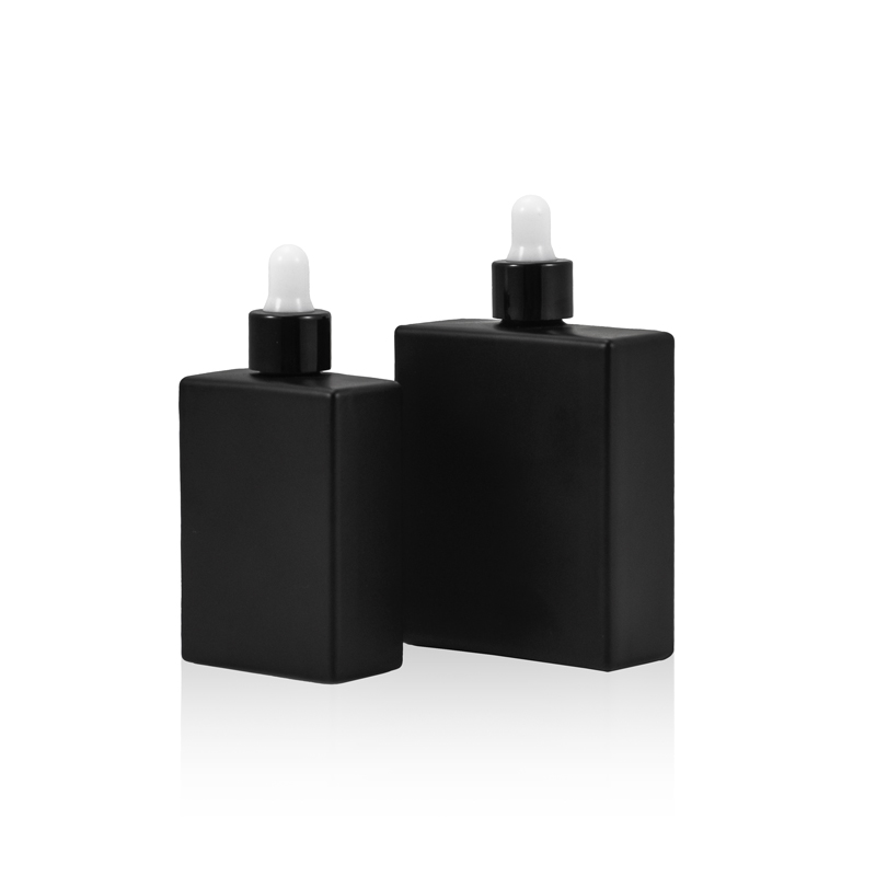 30ml 50ml black glass dropper bottle black color essential oil bottle