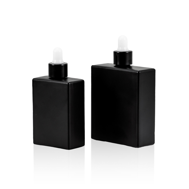 30ml 50ml black glass dropper bottle black color essential oil bottle