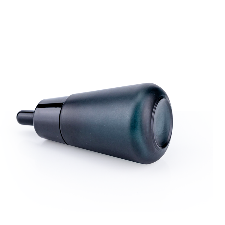 30ml 50ml black hair oil bottles lotion serum cosmetic bottle matte black glass dropper bottle