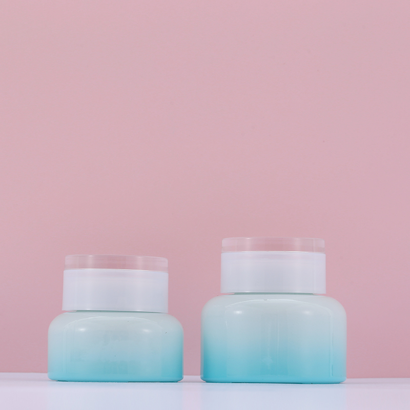 30ml 50ml cream jar cosmetic gradual change custom glass jars and containers  with cosmetic cream jar