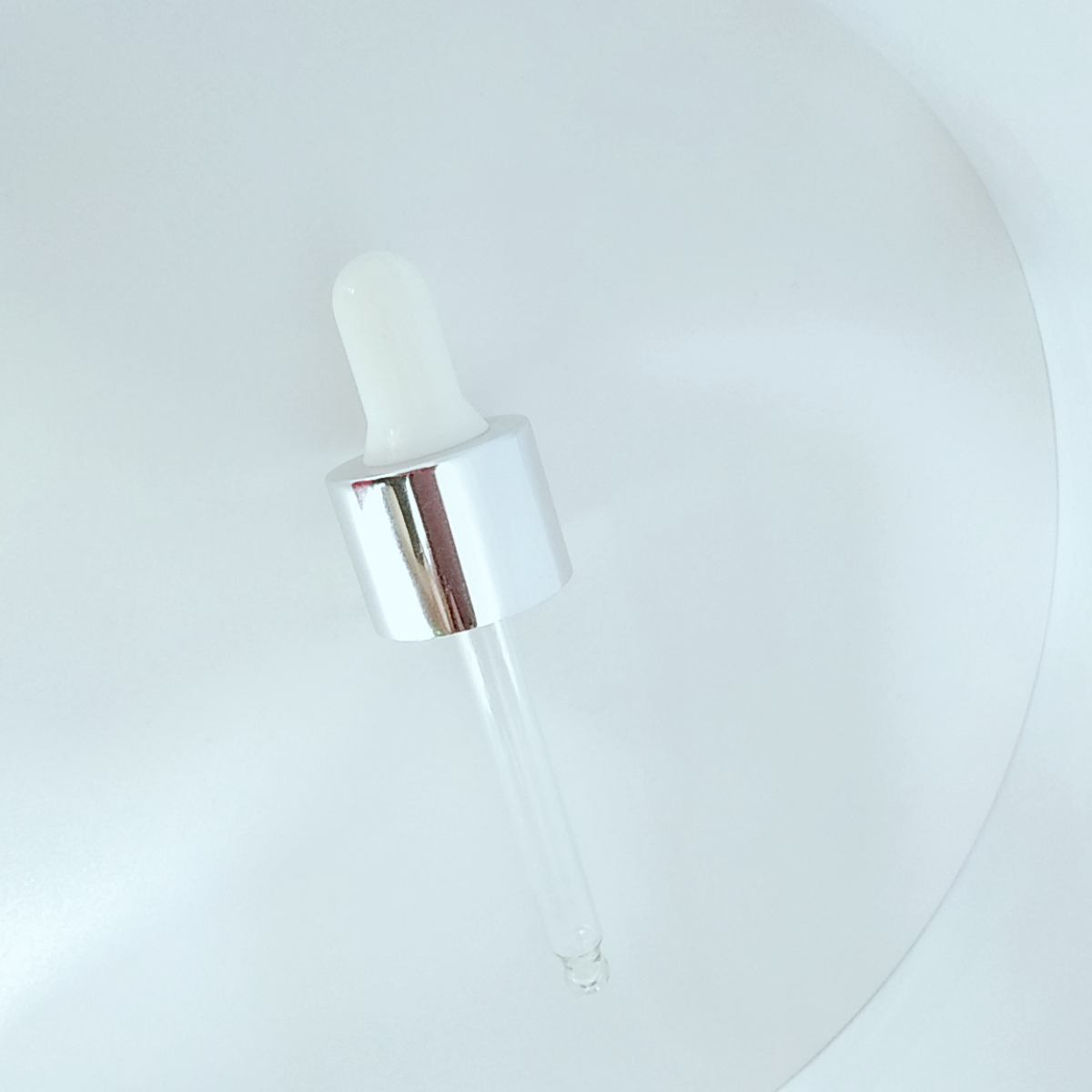 30ml 50ml essential oil serum flat shoulder clear glass dropper bottle