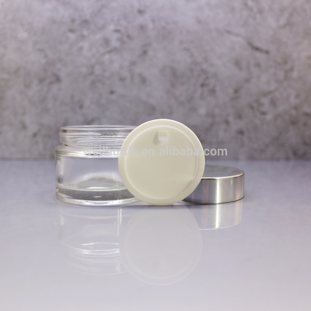 30ml 50ml frost mason glass jar with gold aluminum cap for milk cream face cream RJ-35T
