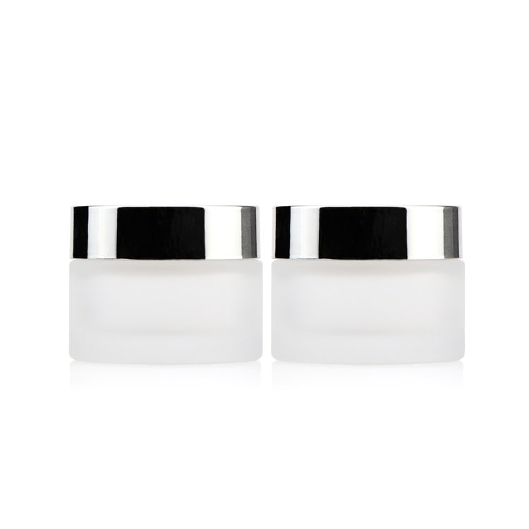 30ml 50ml skincare cream bottle packaging premium glass sealed cosmetic jars for sale