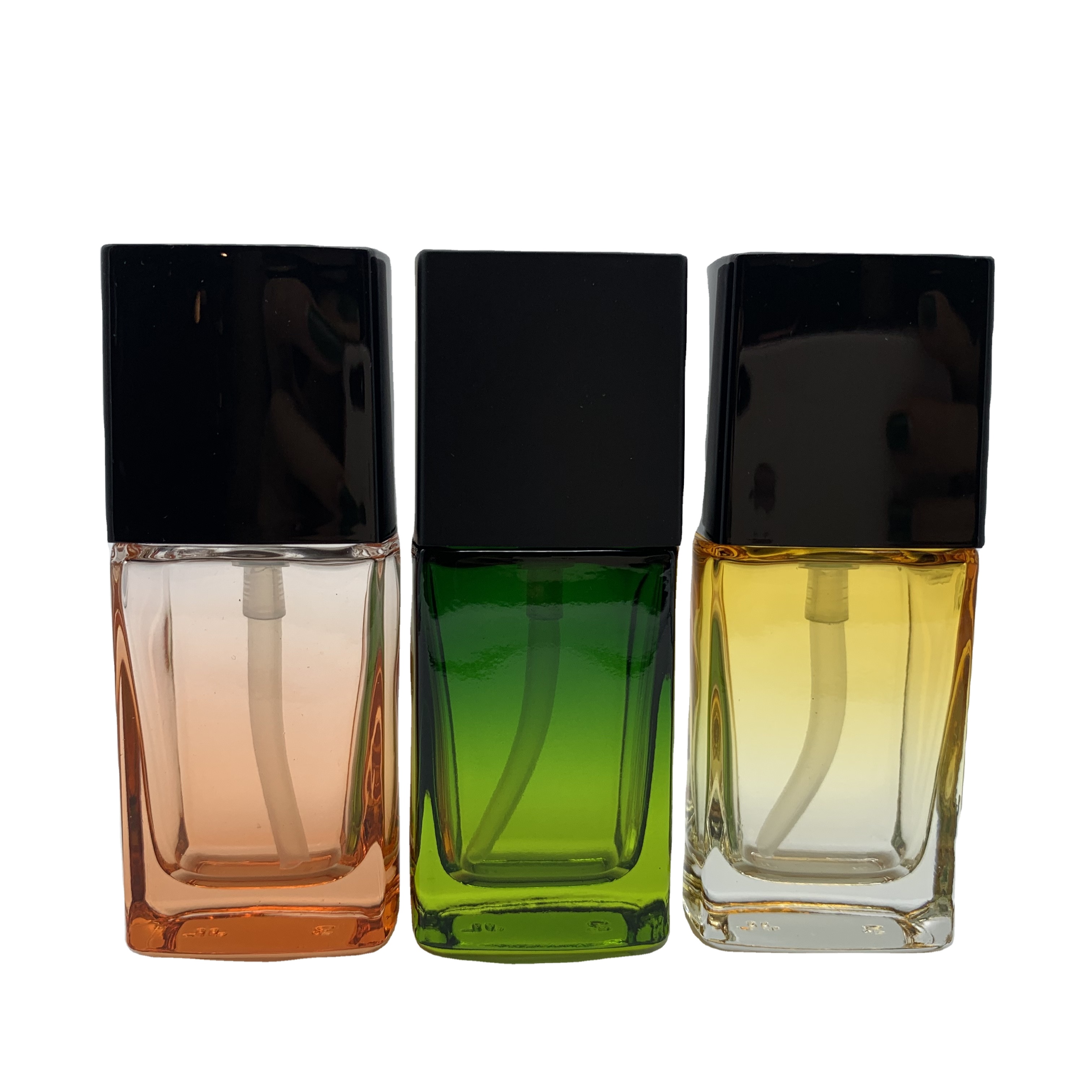 30ml 50ml square essential oil pump bottles