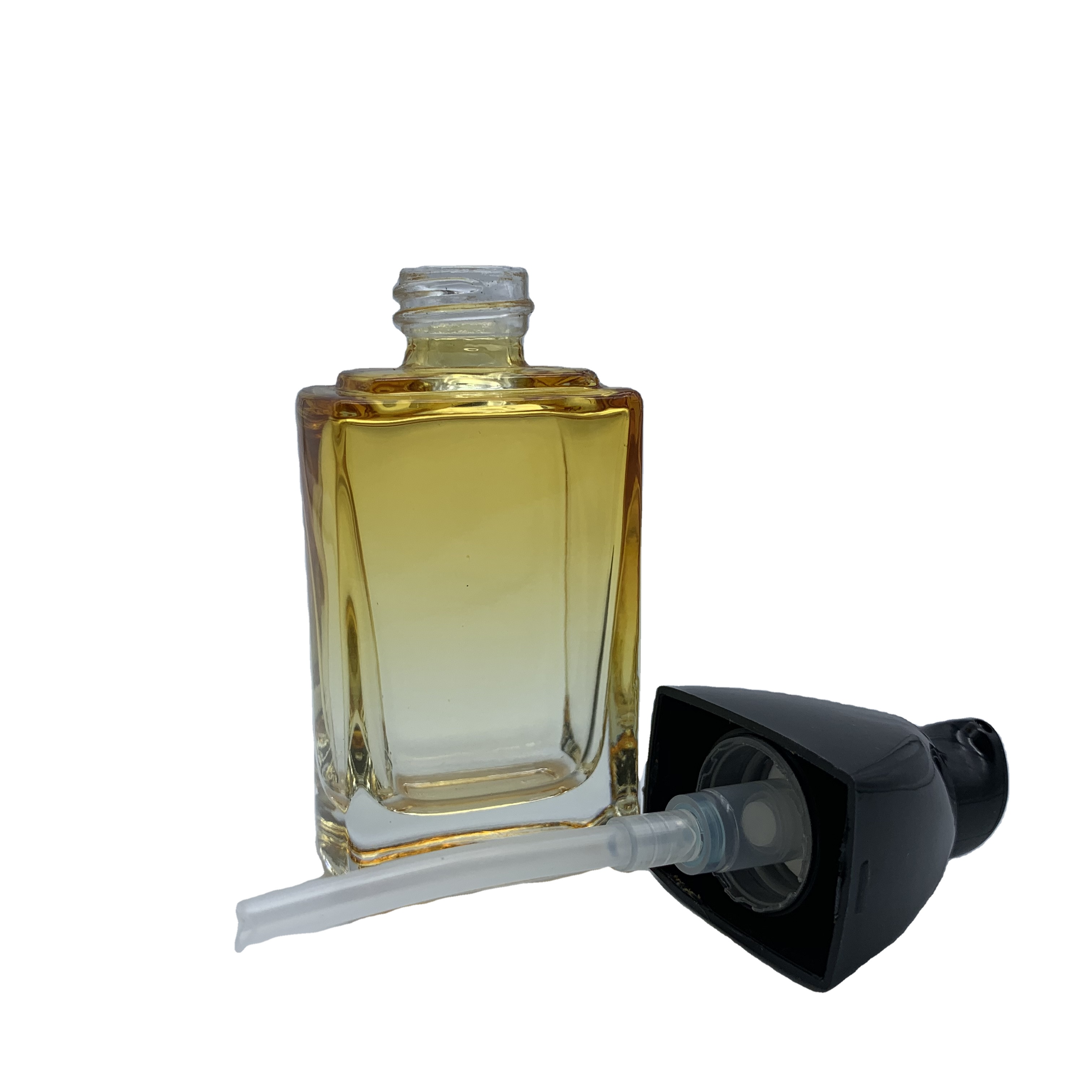30ml 50ml square essential oil pump bottles