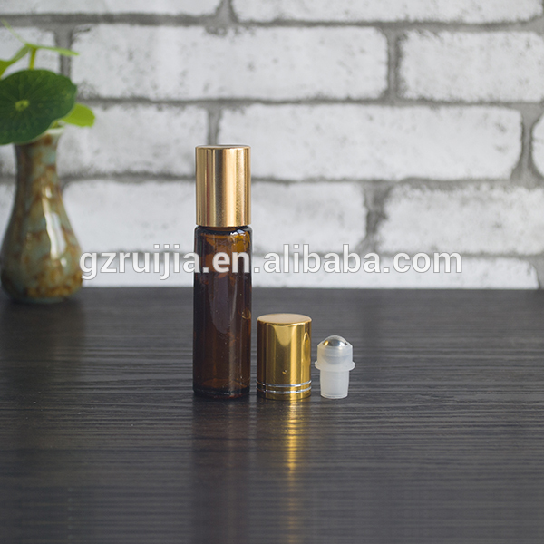 30ml 5ml 10ml roll on glass perfume bottle with steel roller ball