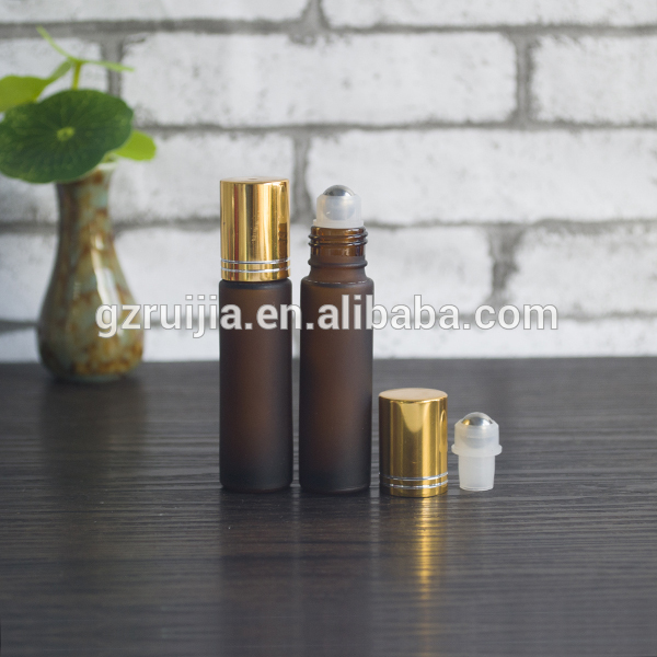 30ml 5ml 10ml roll on glass perfume bottle with steel roller ball