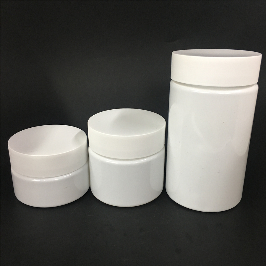 30ml 60ml 100ml 120ml 200ml 220ml 300ml PET Childproof CBD Jars with Childproof Screw Cap for sale