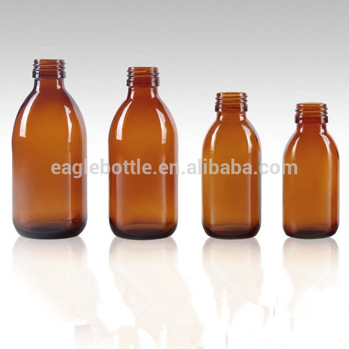 30ml 60ml 100ml 125ml 150ml 200ml amber glass pharmaceutical grade bottles,amber syrup medicine glass bottle