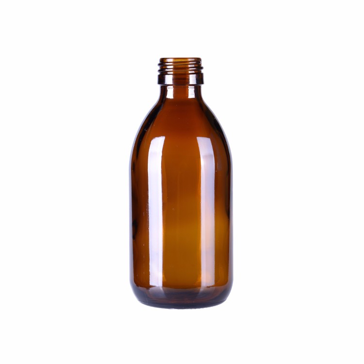 30ml 60ml 100ml 125ml Pharmaceutical Brown Glass Bottle for Medicine With Plastic Cap