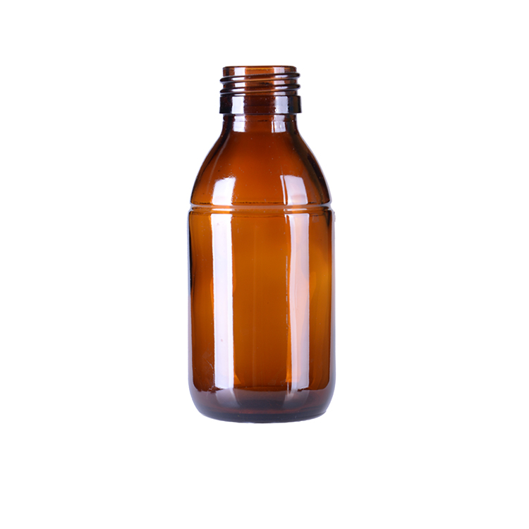 30ml 60ml 100ml 125ml Pharmaceutical Brown Glass Bottle for Medicine With Plastic Cap