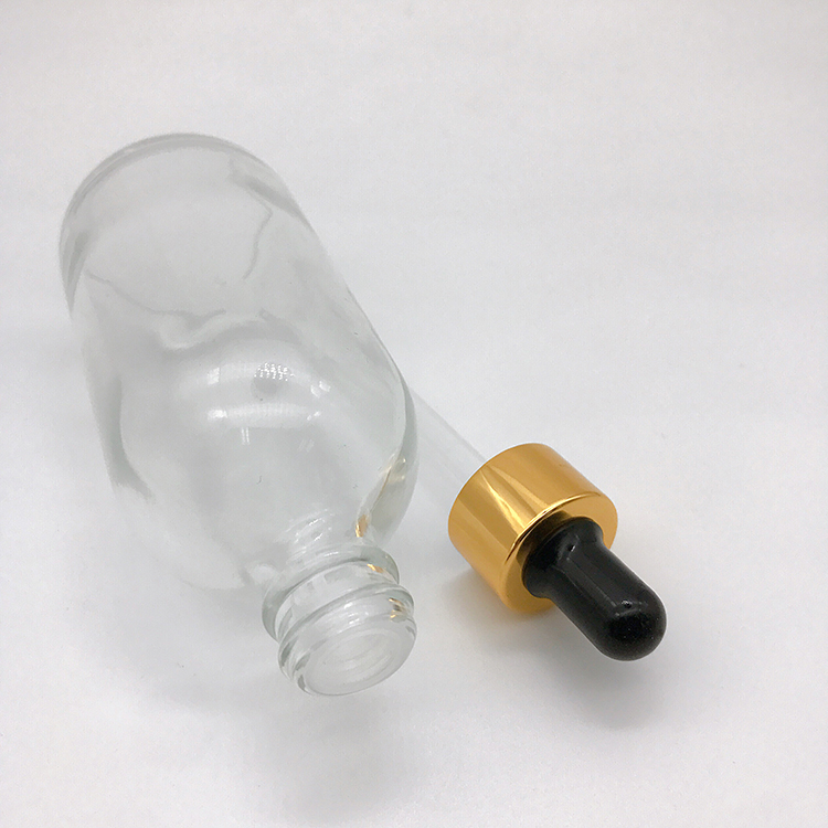 30ml 60ml 100ml Emulsion 24K Gold Liquid Bottle Oil Dropper Bottle