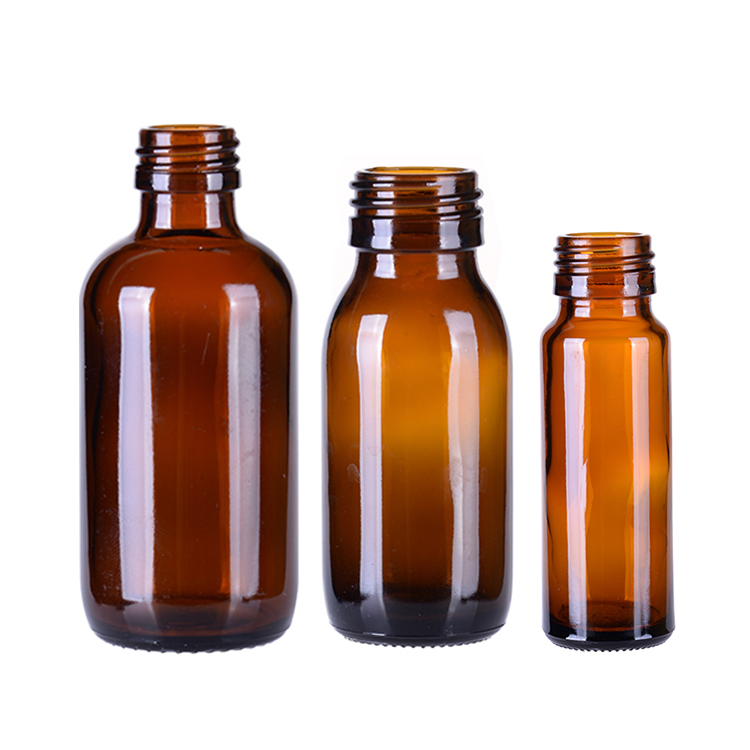 30ml/60ml/100ml amber syrup glass bottle