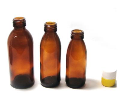 30ml/60ml/100ml amber syrup glass bottle